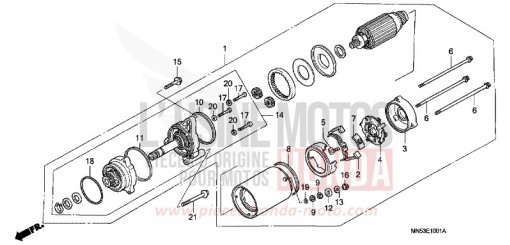 ANLASSER (GL1500L/AM/SEM/AN/SEN) GL1500L de 1990